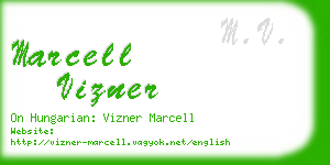 marcell vizner business card